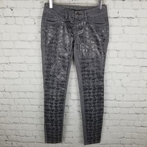 PRINCESS VERA WANG | metallic houndstooth jeans
